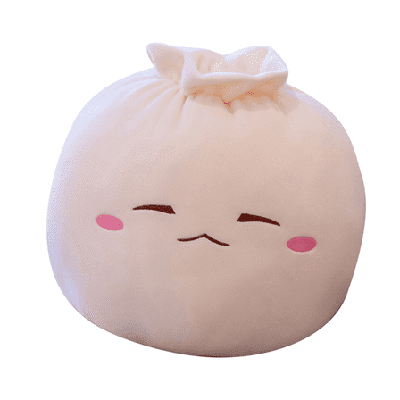 SSNTSY Dumpling Plush Pillow, Dumpling Stuffed Toy, Funny Food Plush Pillow with Cute Features for Home Office Decoration