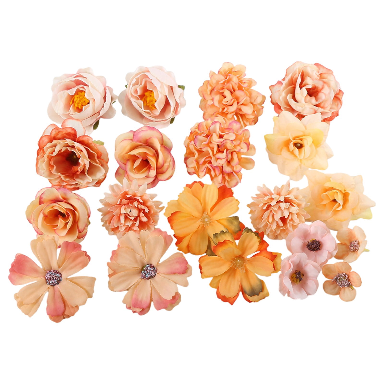 SSNTSY Faux Flower Heads, Mini Flowers for Craft, Artificial Silk ...