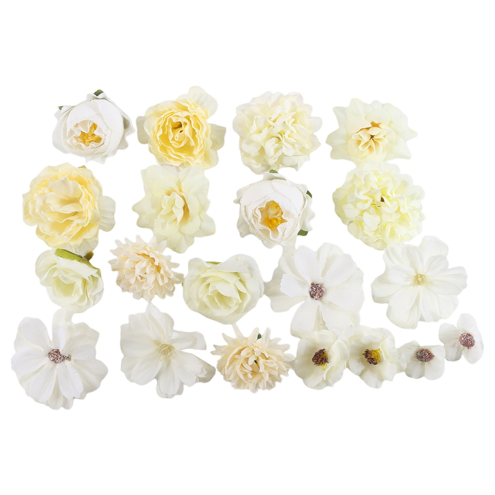 SSNTSY Faux Flower Heads, Mini Flowers for Craft, Artificial Silk ...
