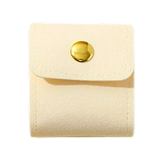 SSNTSY Mini Travel Jewelry Bag Foldable Roll Case Mini Portable Single Slot Pouch with Buckle for for Earrings, Rings, Necklaces