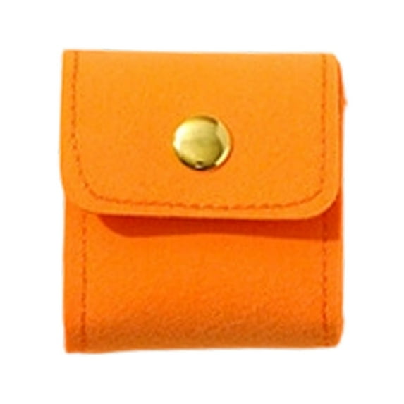 SSNTSY Mini Travel Jewelry Bag Foldable Roll Case Mini Portable Single Slot Pouch with Buckle for for Earrings, Rings, Necklaces