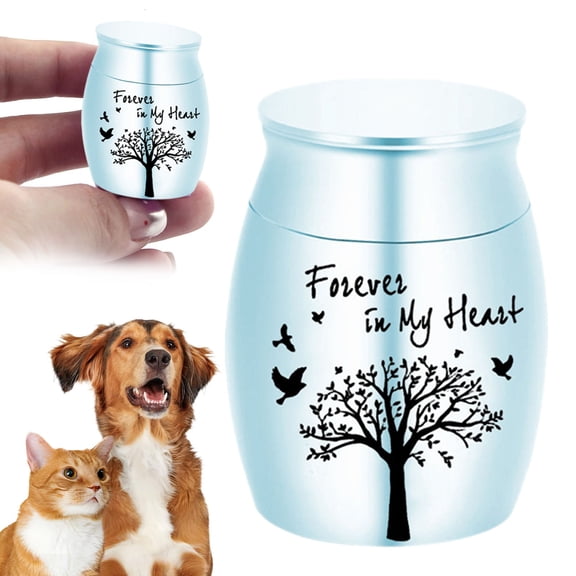 SSNTSY Mini Urn for Human Ashes - 1 x 1.5 Inch Colorful Ashes Keepsake, Small Cremation Urn for Human Pet Ashes, Portable Decorative Urns, Small Memorial Pet Urn, 1PCS