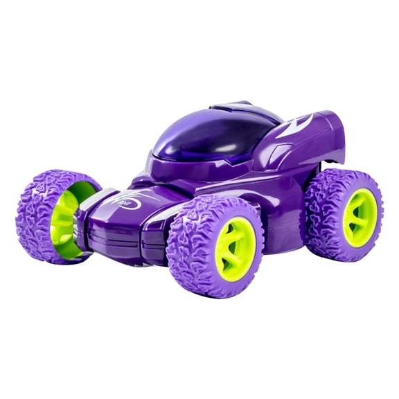 SSNTSY Pull Back Car Friction Powered Vehicle Off-Road Rotating Toy Car Flips Shockproof for Birthday Gift