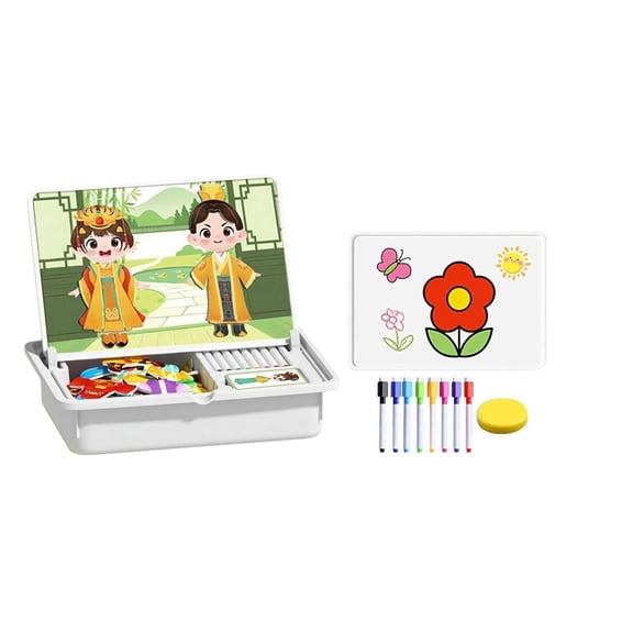 SSNTSY Puzzles Dress Up Travel Game Magnetic Jigsaw Puzzle Boxes with Game Board for Indoor Oitdoor Travel Game, Dressing