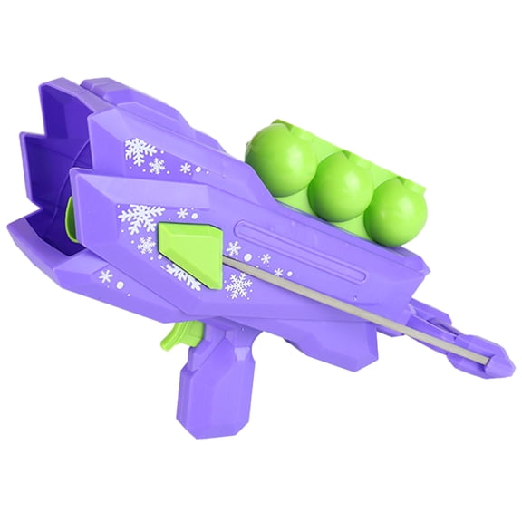 SSNTSY Snowball Shooter Snowball Blaster Gun Launcher Purple Snowball Fight Toy for Winter