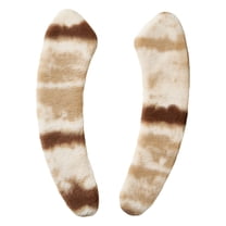 SSNTSY Toilet Seat Cover, Bathroom Toilet Seat Cushion, Washable Plush Toilet Warm Seat with Parallel Stripe Design for Home Hotel Decoration