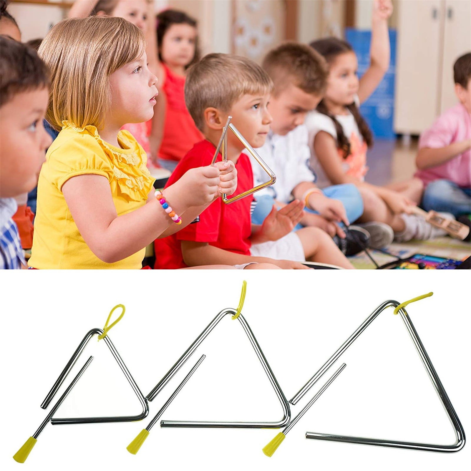 SSNTSY Triangle Percussion Instruments for Adults, 5 inch Superior ...