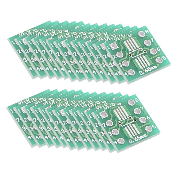 SSOP 8PIN 0.65 / SOP 8PIN 1.27 to DIP Adapter PCB Board SMD Converter 25pcs