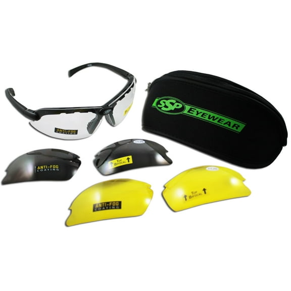 SSP Eyewear Top Focal Assorted Interchangeable Shooting Glasses w/ 1.75 Magnific
