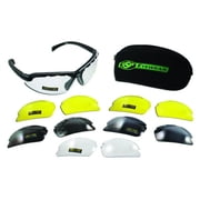 SSP Eyewear Top Focal Shooting Glasses Premier Kit, 1.25, Matte Black Frame, Amber, Clear, and Smoked Lenses