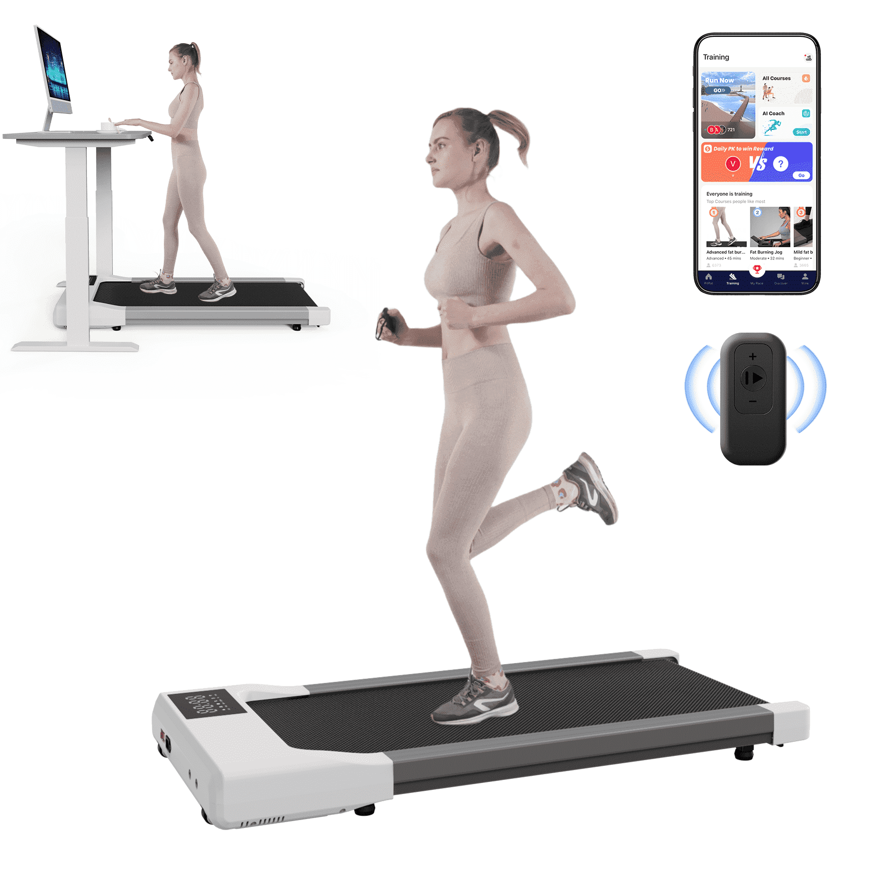 SSPHPPLIE Walking Pad 300lb,Under Desk Treadmillwith Philippines