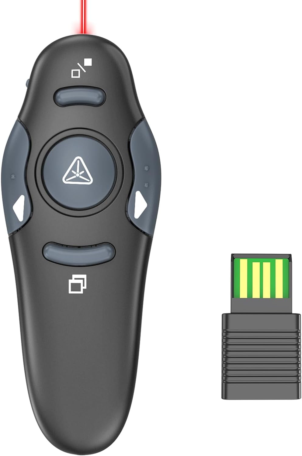 SSPONT Presentation Clicker for Powerpoint, Presentation Remote, Laser