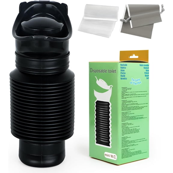 SSPQW Portable Urinal, Portable Car Urinal for Men and Women | Pee Bottle for Men, with Disposable Replacement Bags