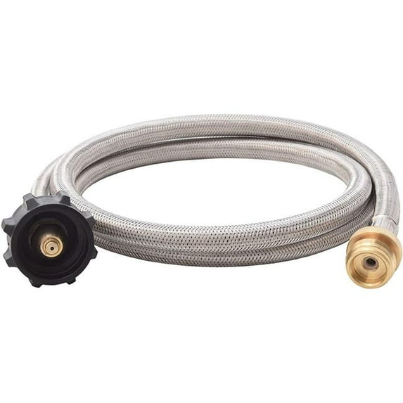 SSQCC1LB 5 ft. QCC to CGA600 Male Connection-Steel Braided Hose