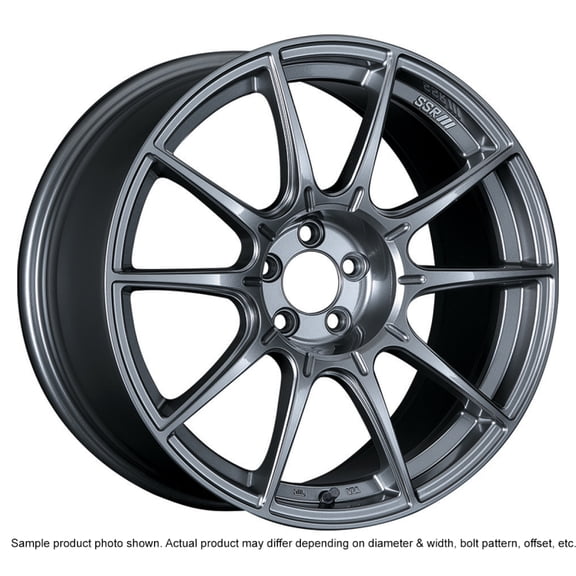 SSR GTX01 18x8.5 5x114.3 44mm Offset Dark Silver Wheel