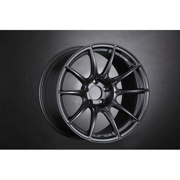 SSR GTX01 18x9.5 5x114.3 22mm Offset Flat Black Wheel Evo 8 9 X / G35 / 350z / 370z