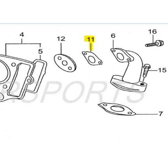 SSR Intake Manifold Gasket SR125 SR140 SR160 A00274-13-00