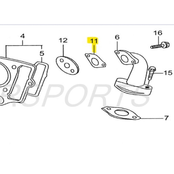 SSR Intake Manifold Gasket SR125 SR140 SR160 A00274-13-00