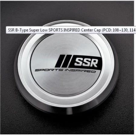 SSR Wheels PARTS240SI B-Type Super Low Racing Sports Inspired Center Cap - Aluminum
