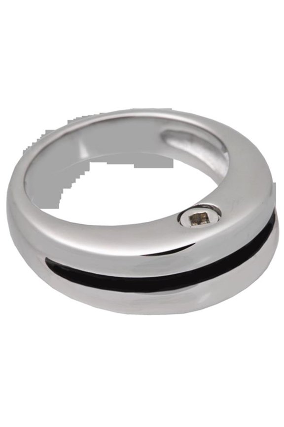 SSR205 Zenith Cremation Ring - Stainless Steel - Size 10 - Secure Urn Design