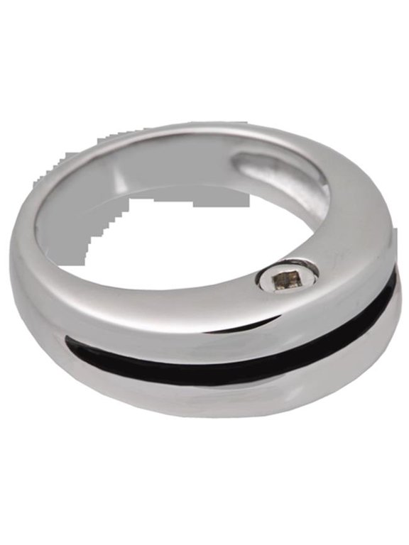SSR205 Zenith Cremation Ring - Stainless Steel - Size 10 - Secure Urn Design