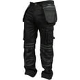 thumbnail image 1 of SSS Black Pants for Men Construction Decorators Painters Pants Relaxed Fit Double Knee Work Utility Trousers Durable, 1 of 1