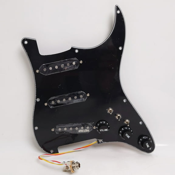 SSS Guitar Prewired Loaded Pickguard, with Single coil Pickups, for Fender Strat Guitar