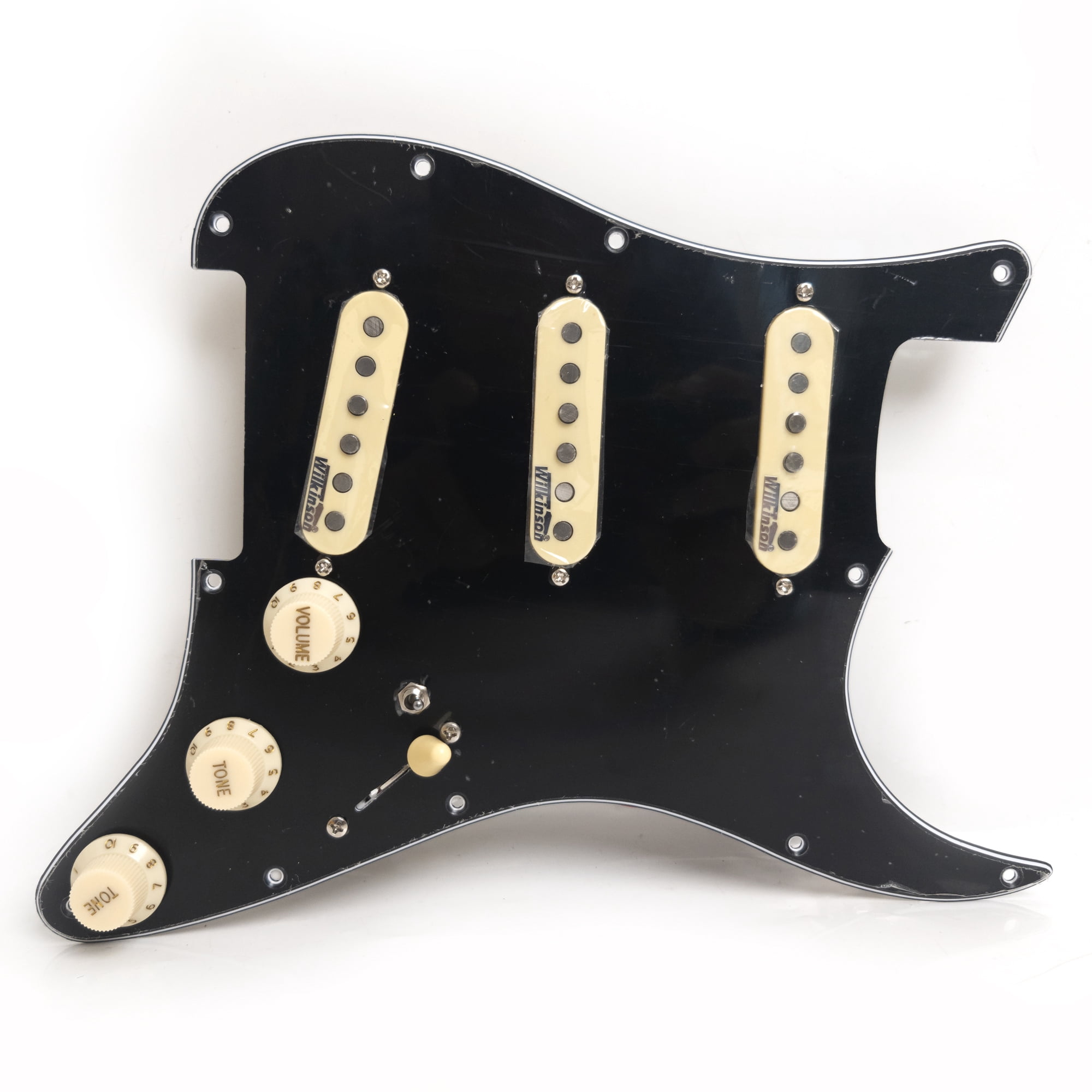 SSS Prewired Loaded Pickguard with Single Coil Pickup for Fender Strat Guitar