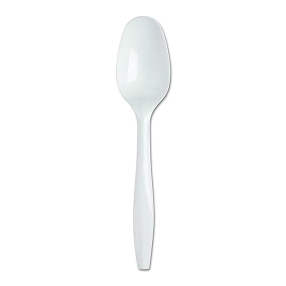 SSS21P SmartStock Plastic Cutlery T-Spoon Refill, 5.5" Length, Polypropylene, White (Pack of 960)