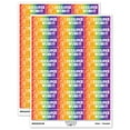 thumbnail image 1 of SSSSuper Super Work Snake Teacher Student School Sticker Set - Rainbow - Matte Finish - 1.75" Medium, 1 of 7
