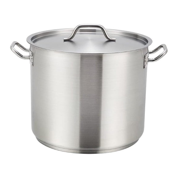 SST-8, 8-Quart 6.75-Inch High 9.5-Inch Diameter Stainless Steel Stock Pot With Cover, Master Cook with 5 Millimeter Thick Aluminum
