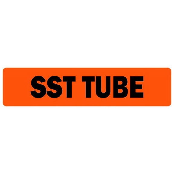 SST Tube Medical Labels