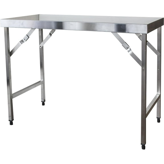 SSTABLEFD Stainless Steel Portable Folding Work Table