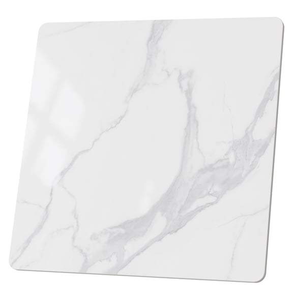 SSTBLEV Square Table Top, 27.5” White Sintered Stone Tabletop, DIY Replacement & Cover Marble Desktop