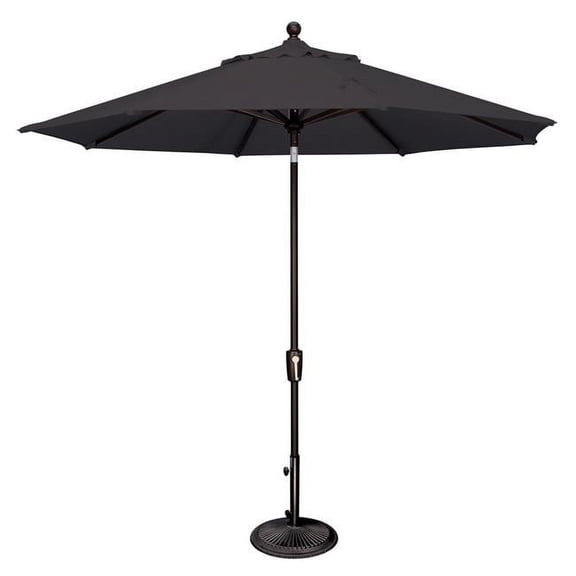 SSUM92-0909-D2408 5 ft. 3 in. x 7 ft. 4 in. Button Tilt Umbrella