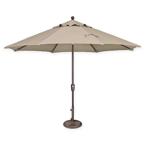 SSUM92-1109-D2422 11 ft. Catalina Octagon Push Button Umbrella - Beige