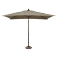 thumbnail image 1 of SSUM92-6X10RT09-D3474 6.6 x 10 ft. Catalina Rectangle Push Button Umbrella - Taupe, 1 of 1