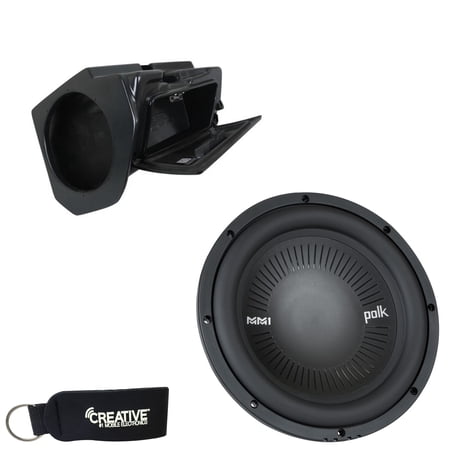 SSV Works RZ4-GB10U Enclosure Compatible With Polk Audio MM1042DVC 10" Sub, Fits 19+ Polaris RZR Turbo S and XP1000