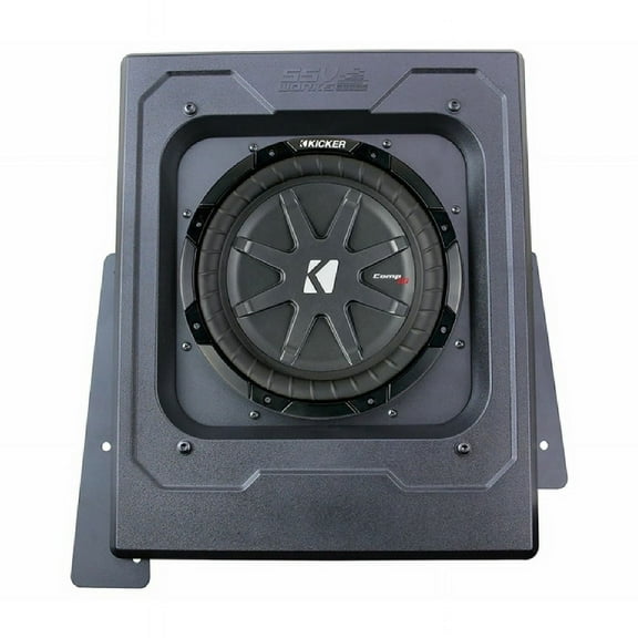 SSV Works SS-BS10K Kicker L7 Subwoofer 10" 600W RMS (1200W Peak Power Handling) Custom-fit Behind Drivers or Passenger Seat Sub Box for select 2015-2023 Polaris