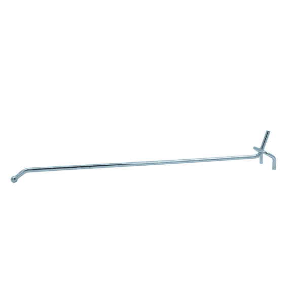 SSWBasics 10 Inch Chrome Pegboard Hooks - 20 Pack of Peg Board Hooks - Durable Pegs for Pegboard - Fits 1/4" or 1/8" Holes - Ideal for Organizing Tools and Accessories