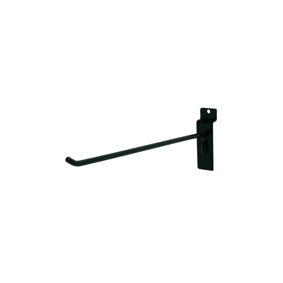 SSWBasics 10 inch Black Peg Hook for Slatwall. Metal Display Hooks