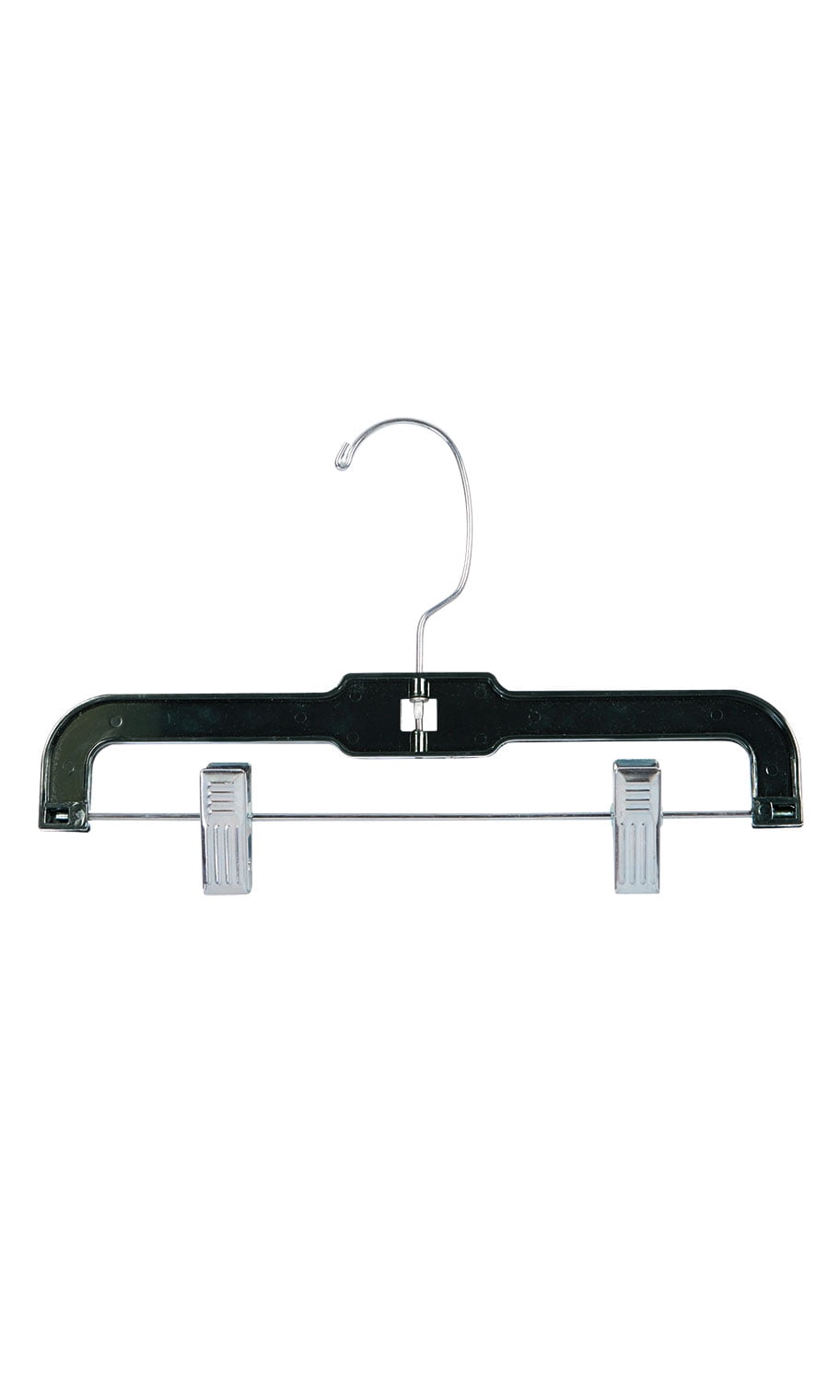 SSWBasics 11 inch Black Plastic Children's Skirt and Pants Hangers- Case of 100- Sturdy