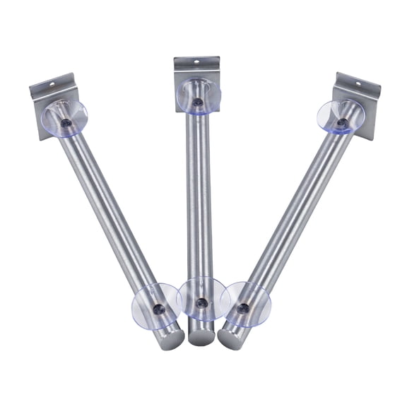 SSWBasics 12 in Slatwall Shelf Bracket - Round Tube - 3 Pack