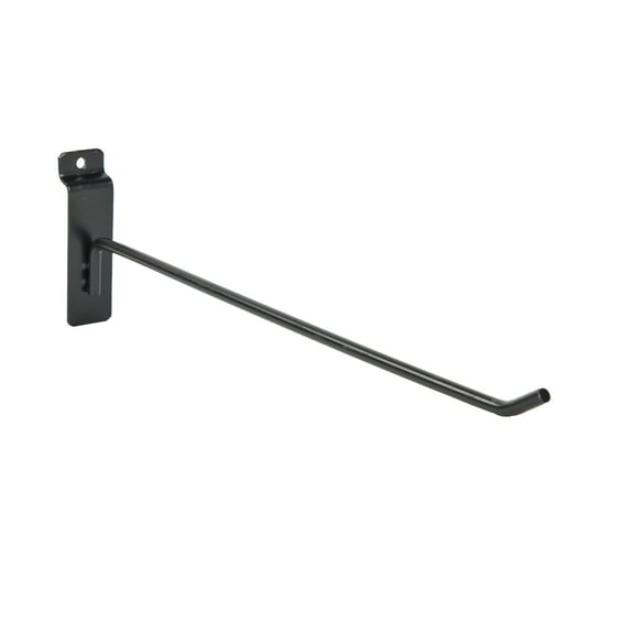 SSWBasics 12 inch Black Peg Hook for Slatwall - Pack of 25 - Slatwall Hooks For Use with