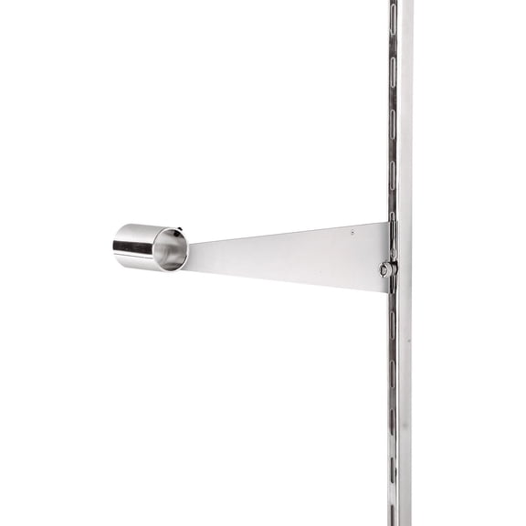 SSWBasics 12 in Chrome Hangrail Bracket 1 in Slots 2 in OC pack of 4