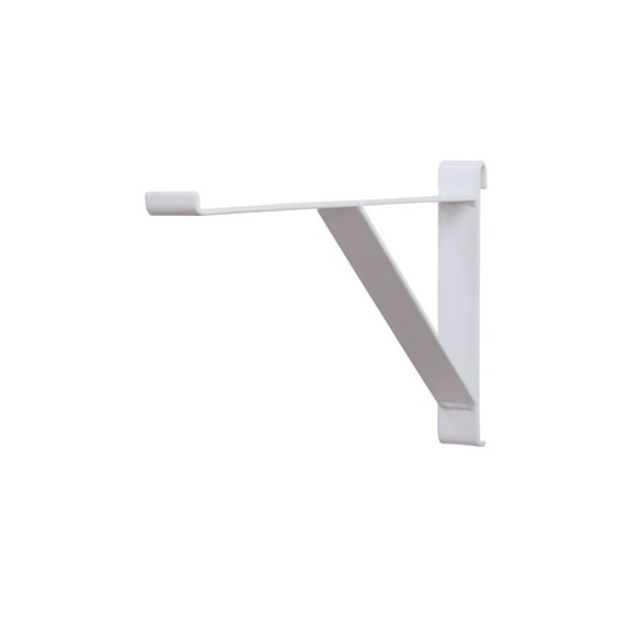 SSWBasics 12 inch White Contemporary Shelf Bracket for Wire Grid - Set of 3