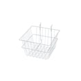 thumbnail image 1 of SSWBasics 12" x 12" x 8" White Mini Grid Basket for Slatwall & Wire Grid, 1 of 1