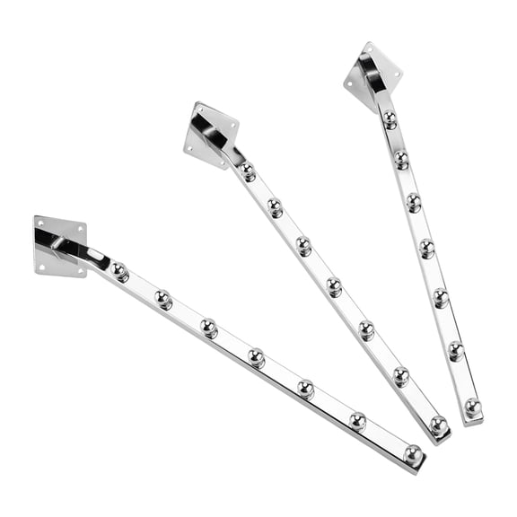 SSWBasics 18 inch Chrome 7-Ball Waterfall Wall Mount - Set of 3