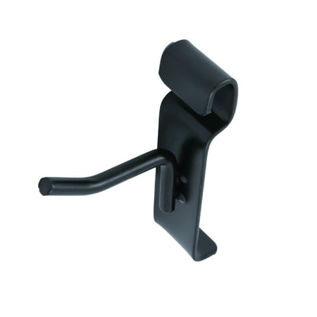 SSWBasics 2 inch Black Peg Hook for Wire Grid - Pack of 25 - 2 Inch Black Gridwall Hooks - Durable Grid Wall Accessory for Wire Grid Sleek Gridwall Accessories