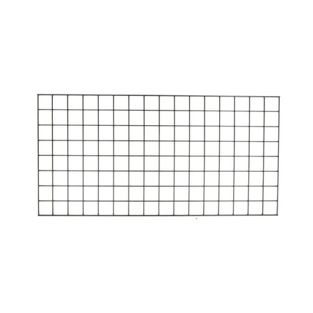 SSWBasics 2' x 4' Wire Grid Panel in Sleek Black - Sturdy Black Grid Wall Panels -